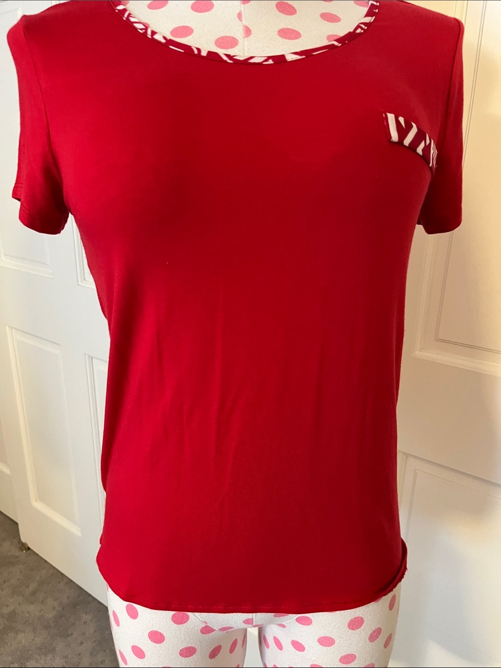 Charlies Red Short Sleeve Crew Neck Tee
